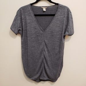 Banana Republic Vneck Shimmer SS Top - XS